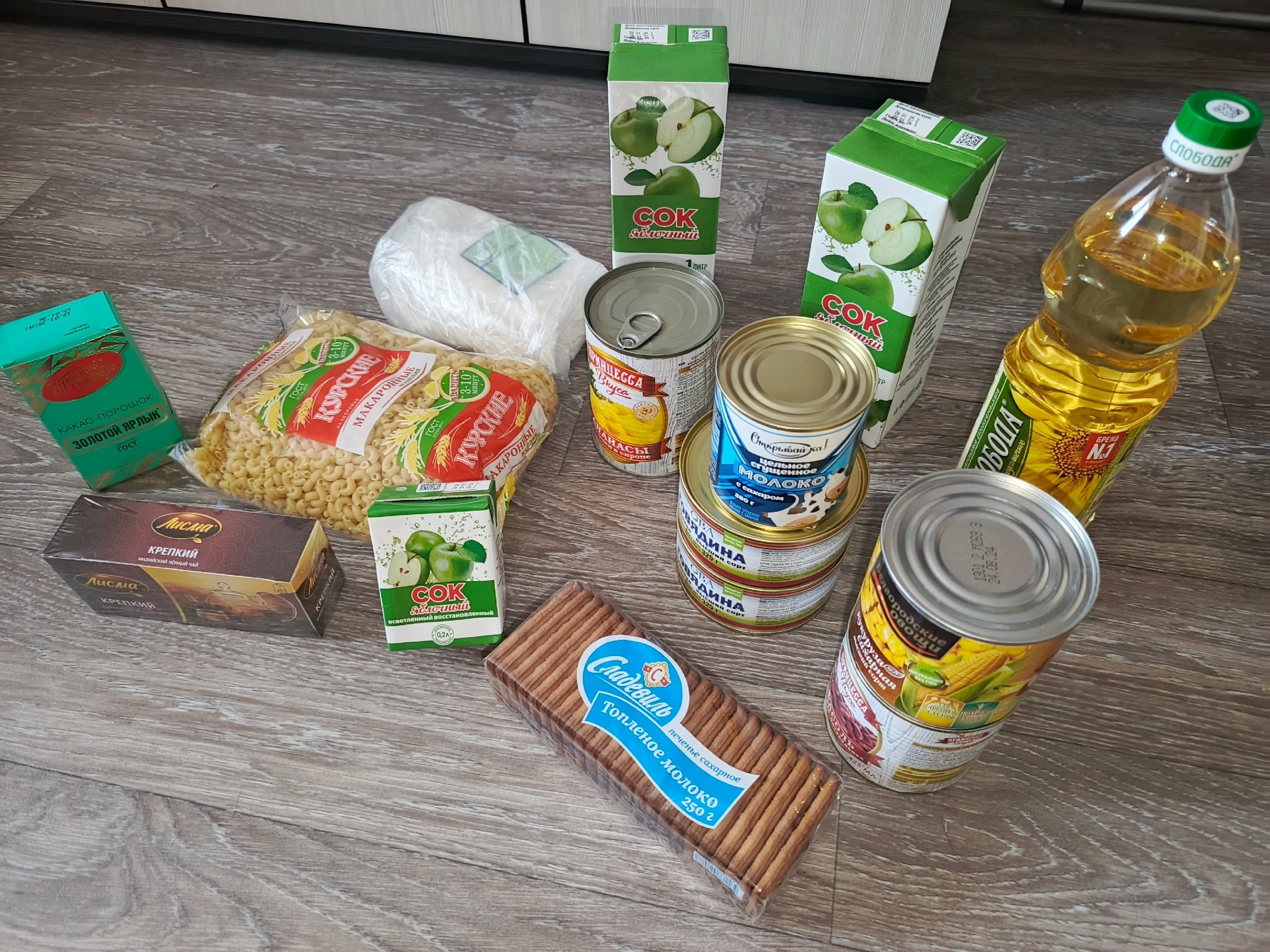 Продуктовый набор для обучающихся 1-4 классов за февраль 2025г